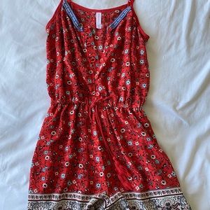 Strappy Floral romper